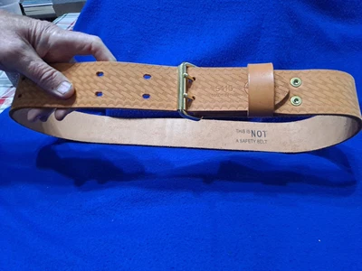 $22 • Buy NEW KLEIN TOOL BELT  5415 X1 Tan, Tool Belt,Embossed Leather L@@K