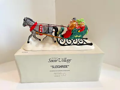 Vintage And Rare Department 56 Snow Village Sleighride #5160-8 • $16