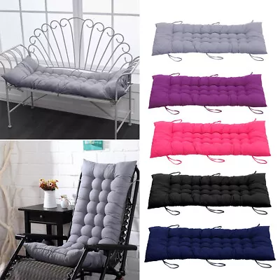 Garden Replacement Sun Lounger Cushion Pad Cotton Outdoor Chair Seat Recliner • £9.94