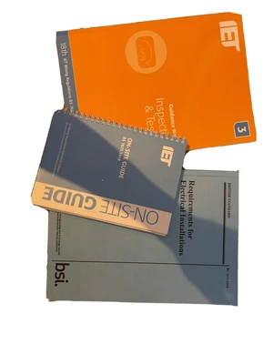 £29 • Buy BS 7671:2018 + On-Site Guide (2018, 18th Edition)+ GN3 Inspection & Testing 2018