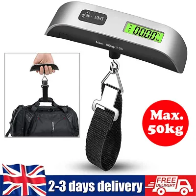 £9.01 • Buy 50KG Digital Travel Portable Handheld Weighing Luggage Scales Suitcase Bag NEW