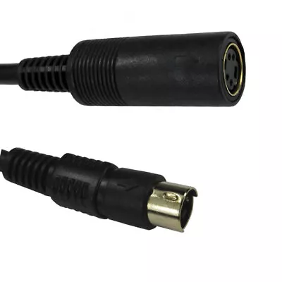 SVHS S-Video 4 Pin Mini DIN Extension Male To Female Plug Cable Lead 1.5m To 10m • £2.35