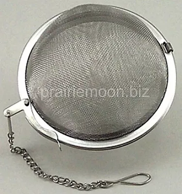 Mesh Loose Leaf Tea Ball Strainer Infuser Stainless Steel 1 3/4  #R1656 • $7.49