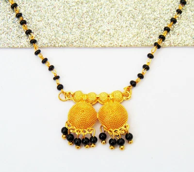 $19.79 • Buy Indian Wedding Mangalsutra 22k Gold Plated Pendant Necklace Chain Mother's Gift