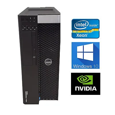 DELL T3600 Workstation E5-2667 64GB Quadro 4000 512GB SSD 1TB SATA • £320