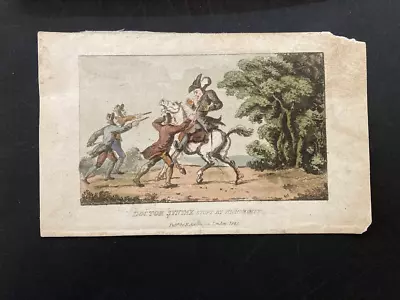 £24 • Buy 1823 Ackermann Doctor Syntax Stopt By Highwaymen Thomas Rowlandson Aquatint