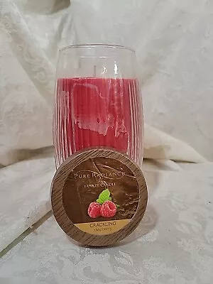 Pure Radiance By Yankee Candle Raspberry Large Crackling Wick Candle - NEW • £28.90