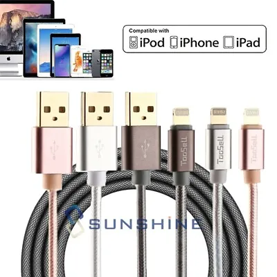 $7.99 • Buy 3-10FT Fast Charger Cable Heavy Duty For IPhone 13 12 11 X XR 8 7 Charging Cord