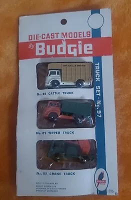£206.25 • Buy Budgie #21 #22 #25 In Blister Pack 1960 - Die Cast Models Truck Set No. 97 - UK