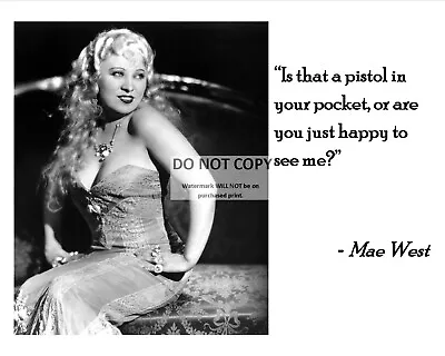 Mae West Quote #3 - 8x10 Photo (az603) • $8.87