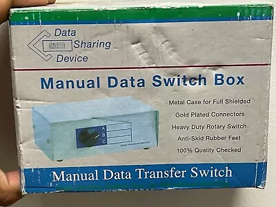 High-Quality Manual Data Transfer Switch DW-BNCAB • $17