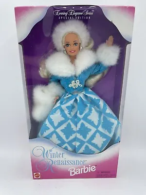 Vtg. 1996 Mattel #15570 Evening Elegance Winter Renaissance Barbie Doll NRFB NEW • $23.99