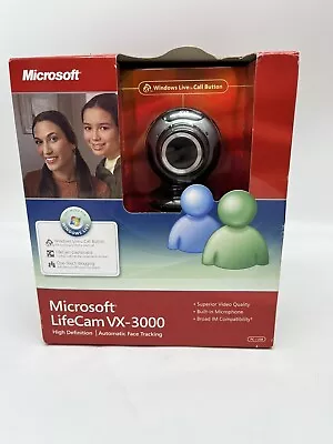 Microsoft Lifecam VX-3000 USB 2.0 Webcam New In Package • $18.35