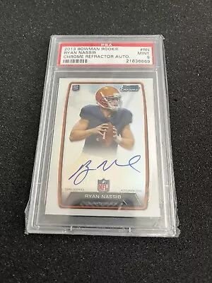 Ryan Nassib Rookie Auto Refractor ~ 2013 Bowman Chrome Rc #rcra-rn Psa 9 • $14.99