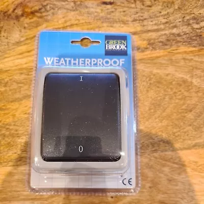 £6 • Buy Outdoor 10A Double Pole Switch 1 Gang Weatherproof IP44 Rated Garden Lighting
