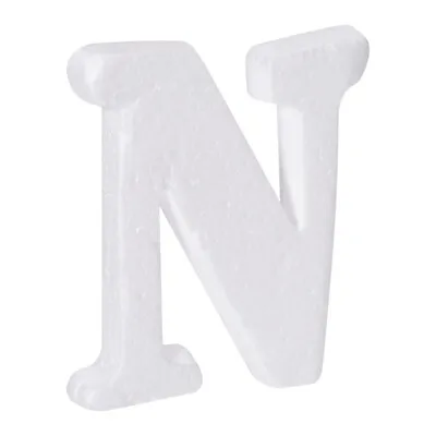 £3.28 • Buy Foam Letters N Letter EPS White Polystyrene Letter Foam 100mm/4 Inch