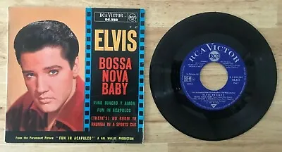 45 7  French Ep Elvis Presley Bossa Nova Baby • $24.99
