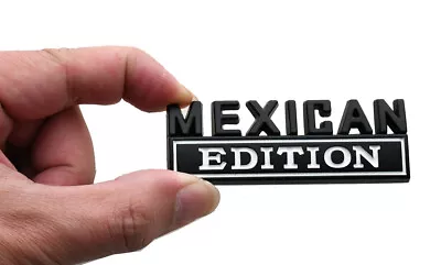 1pc Mexican Edition Emblem Metal Badge Sticker Decal For Cars Truck Black White • $8.49