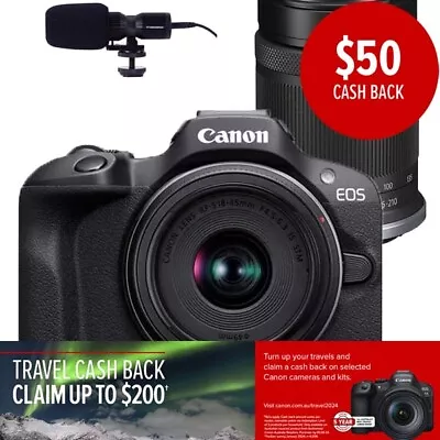 Canon EOS R100 (TWIN LENS)(VLOGGERS) Camera Kit • $1198.85