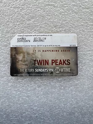 Nyc Metrocard Twin Peaks • $2.99