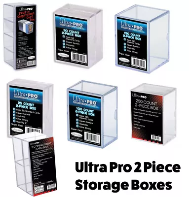 ULTRA PRO 2 PIECE DECK BOX TRADING CARD STORAGE MTG Yugioh POKEMON 25-150 CARDS • £6.99