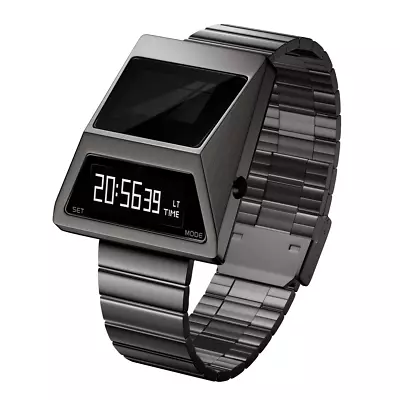 Tesla Cybertruck Retro Style Futuristic Men's Sports Solar Watch Stainless Steel • $229.99