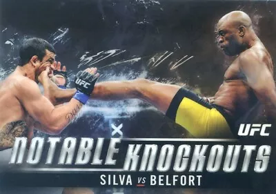 2018 Topps UFC Chrome ANDERSON SILVA VS VITOR BELFORT Notable Knockouts #NK-AS • $3.95