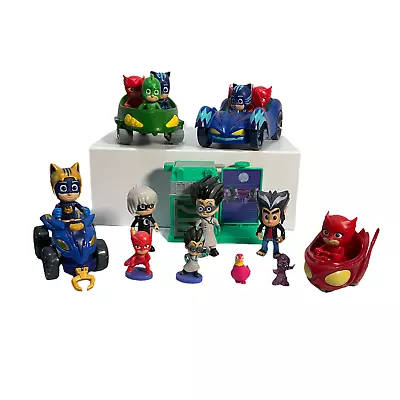 Pj Masks Toy Bundle With Catboy Owlette And Gekko Figures Plus Vehicles & More • £0.99