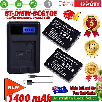 2x Battery +Charger For Panasonic Lumix DMC-TZ6 DMC-TZ7 DMC-TZ8 DMC-TZ9 DMC-TZ10 • $69.25