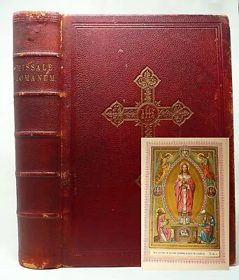 1909 Leather Missale Romanum Catholic Missel In Latin Huge Illustrated Religion • $250