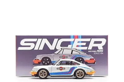 Pop Race 1:64 Singer Porsche 911 Coupe (964) Martini Racing - Silver • $39.99