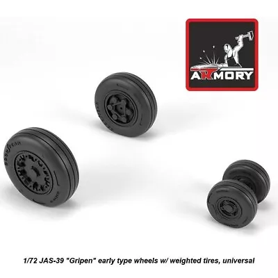 Armory Models AR AW72503 Scale 1/72 JAS-39 Gripen Wheels W/ Weighted Tires Early • $11.77