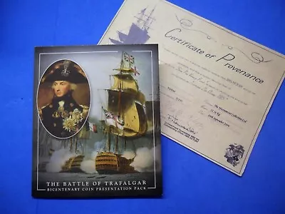 £24.99 • Buy HMS Victory Nelson Trafalgar Gibraltar 2005 Crown With Piece Of Ship's Timber