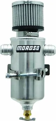 Moroso Breather Tank Catch Can Two -12AN Fittings 3-1/8  Diameter 85469 • $153.31