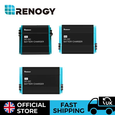 Renogy 20A 40A 60A 12V DC To DC On-Board Battery Charger Dual Car Battery • £89.99