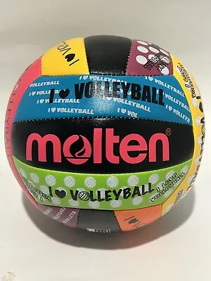 Molten I Love Volleyball - Beach Volleyball Size 5 NEW Soft Feel NICE UNIQUE • $24.99