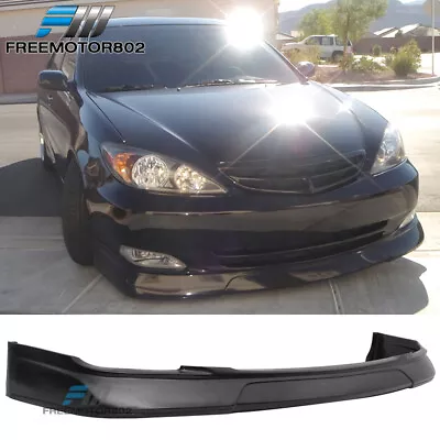 Fits 02-03 Toyota Camry Sedan PU Front Bumper Lip Spoiler VIP Style Unpainted • $144.99