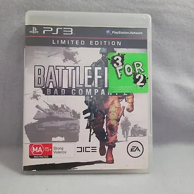 Battlefield Bad Company 2 Limited Edition PlayStation 3 Game With Manual. • $5.95