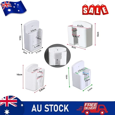 $13.12 • Buy Universal White Air-Conditioner Remote Control Holder-Wall Mounted Box-Storage