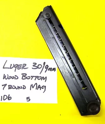 Luger 9 Mm / 30 Wood Base Magazine Clip 7 Round • $42.53