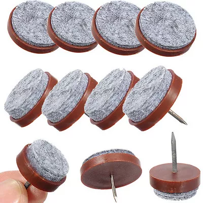 $9.84 • Buy 20x Furniture Table Chair Leg Floor Felt Pad Skid Glide Slide Nail Protector Ga