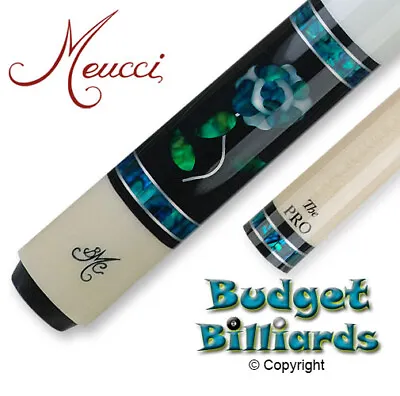 Meucci BMC Blue Glass Rose Cue W/12.5mm Pro Shaft & Free Hard Case • $969