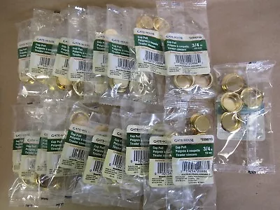 Pack Of 19 72 Pcs Gate Houe Cup Pull 1/3  19mm Polished Brass 0308715 • $35