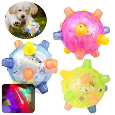 $11.24 • Buy Jumping Activation Ball For Dogs Flashing Ball Light Jump Automatically Pups Toy