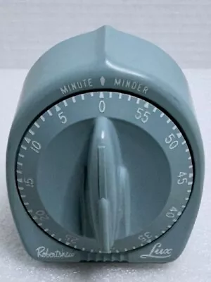 Vintage Robertshaw Lux Minute Minder Timer Green Blue Space Ship Knob  • $14.99