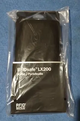 $42.99 • Buy Genuine Pacsafe RFIDsafe LX200 RFID Blocking Clutch Wallet Black