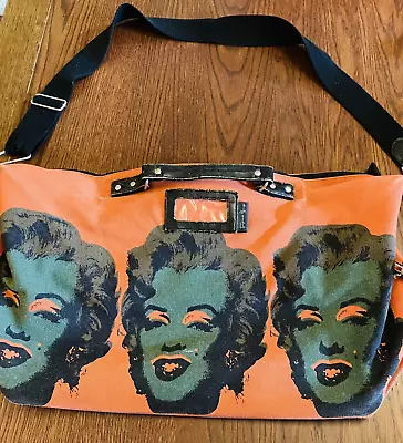 Andy Warhol Foundation Canvas Duffle Luggage Zipper Marilyn Monroe 25  • $100