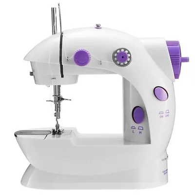 Portable Mini Desktop Electric Sewing Machine Hand Held Household Tailor 2 Speed • $22.50