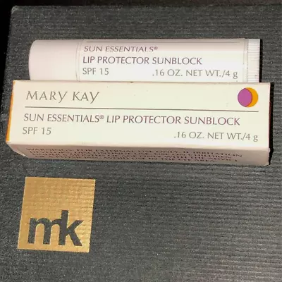 Mary Kay Sun Essentials Lip Protector Sunblock 5463 Full Size FA27 New In Box • $11