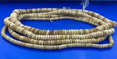 ANTIQUED BUFFALO BONE TYRE BEADS 4mm 6mm 8mm 10mm 1-3 Strands Craft Jewelry • $7.50